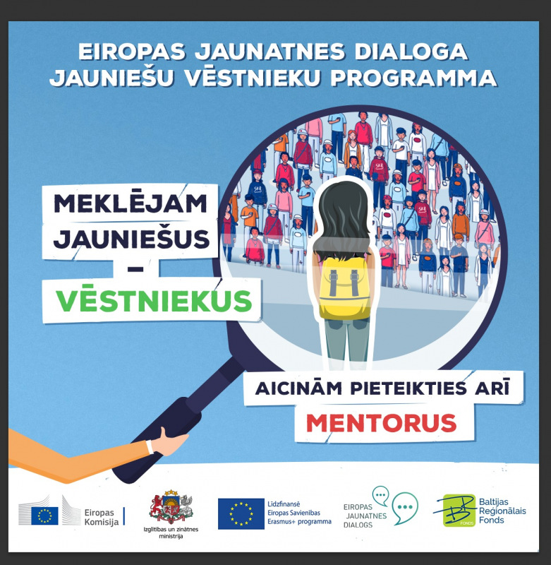 Jauniešus aicina kļūt par vēstniekiem un mentoriem Eiropas Jaunatnes dialoga 11. cikla ietvaros