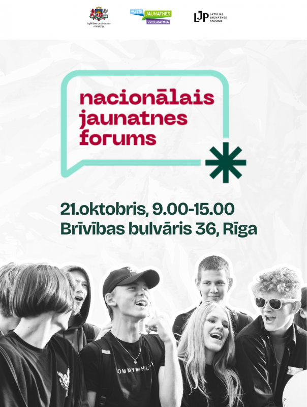 Pirmo reizi jaunieši no visas Latvijas pulcēsies Nacionālajā Jaunatnes forumā 