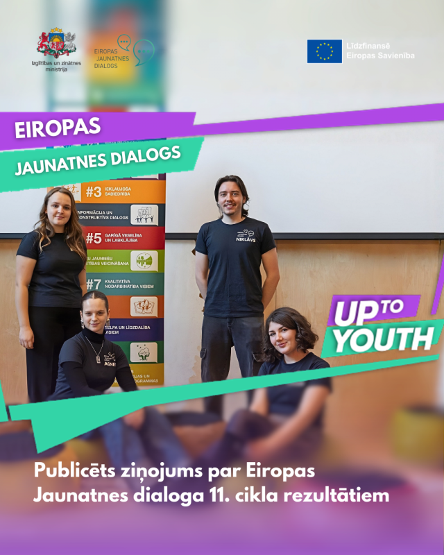 Publicēts ziņojums par Eiropas Jaunatnes dialoga 11. cikla rezultātiem