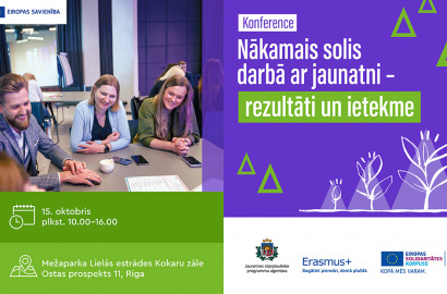 Aicina pieteikties konferencei “Nākamais solis darbā ar jaunatni –  rezultāti un ietekme”